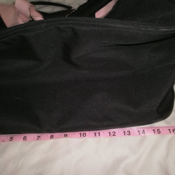 Adidas womens Black And Pink Lettering Gym duffle Bag - Picture 7 of 9